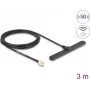 Omni-directional network antenna DELOCK 96090 SMA connector 3 dBi 0.698–0.96 / 1.71–3.8 GHz 50 Ω linear vertical