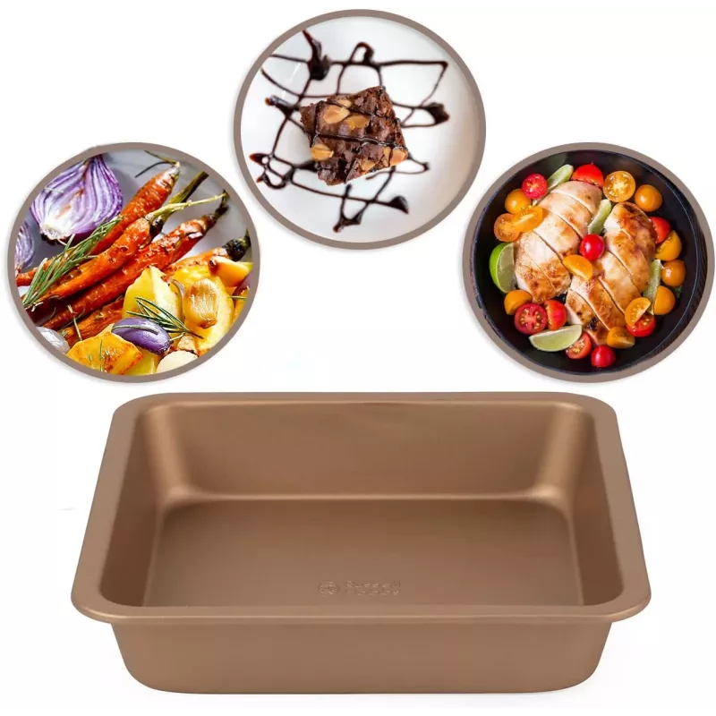Square pan Russell Hobbs RH02148GEU7 22 cm gold, non-stick cooking pan