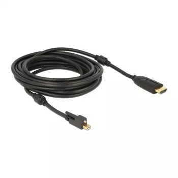 Video cable adapter DeLOCK 83732 Mini DisplayPort to HDMI 5 m Black