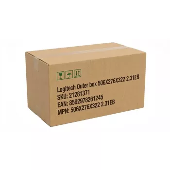 Outer box for Logitech 506X276X322 2.31EB — shipping/packaging box dimensions 506×276×322 mm