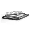 DeLOCK 19 inch Keystone Patch Panel 24 port with strain relief 1U angled black