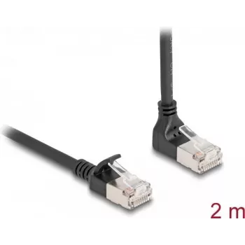 Network Cable DeLOCK RJ45 Cat.6A 2m Black