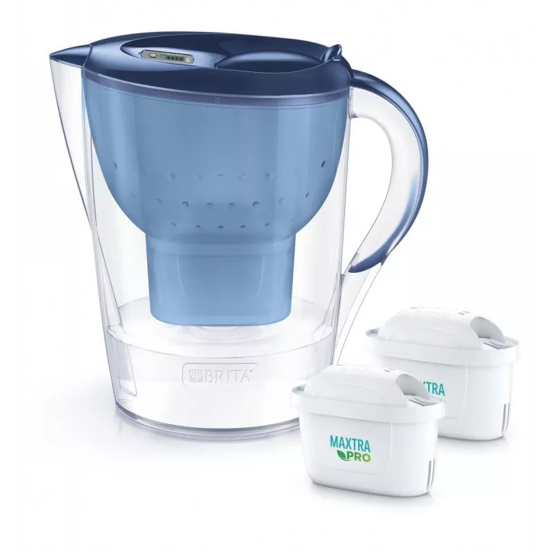 Water filter jug BRITA Marella XL with 2 MAXTRA PRO blue replacement cartridges
