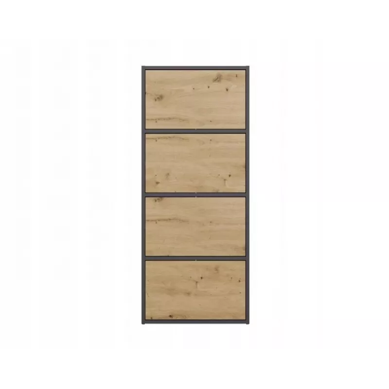 ALMA CHEST OF DRAWERS, ANTHRACITE/ARTISAN OAK