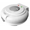 Waffle iron Adler AD 3038 — single circular waffle, 1500 W, adjustable thermostat, non-stick plates, grey/white
