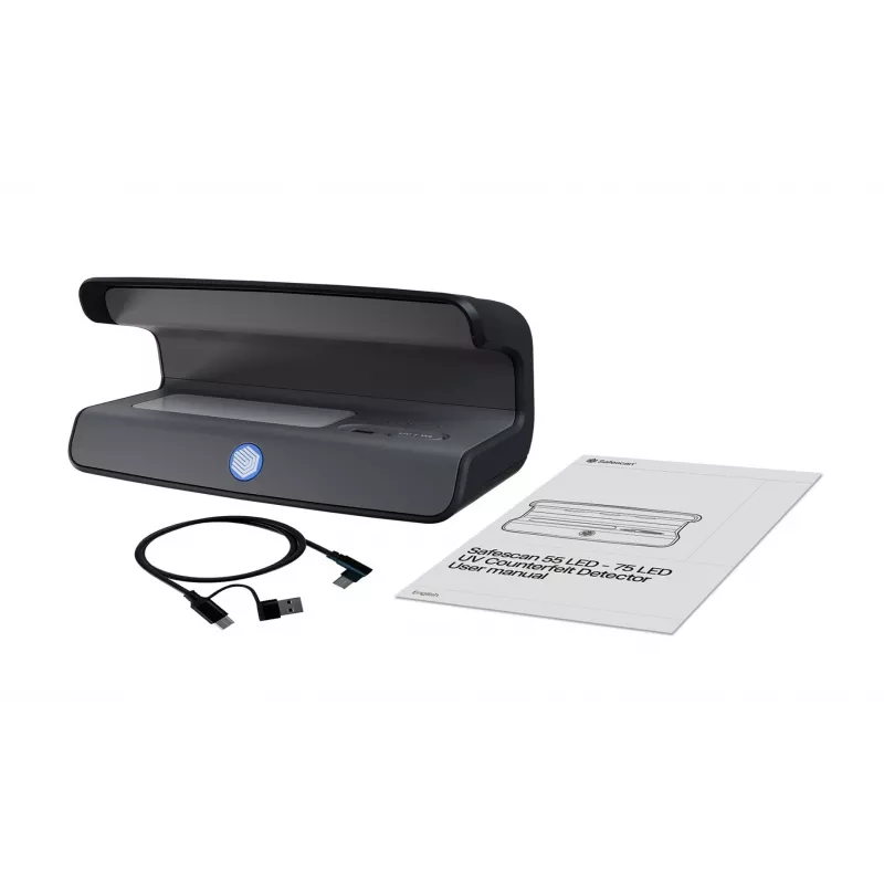 Counterfeit Bill Detector Safescan 131-0723 Black Multi-currency UV