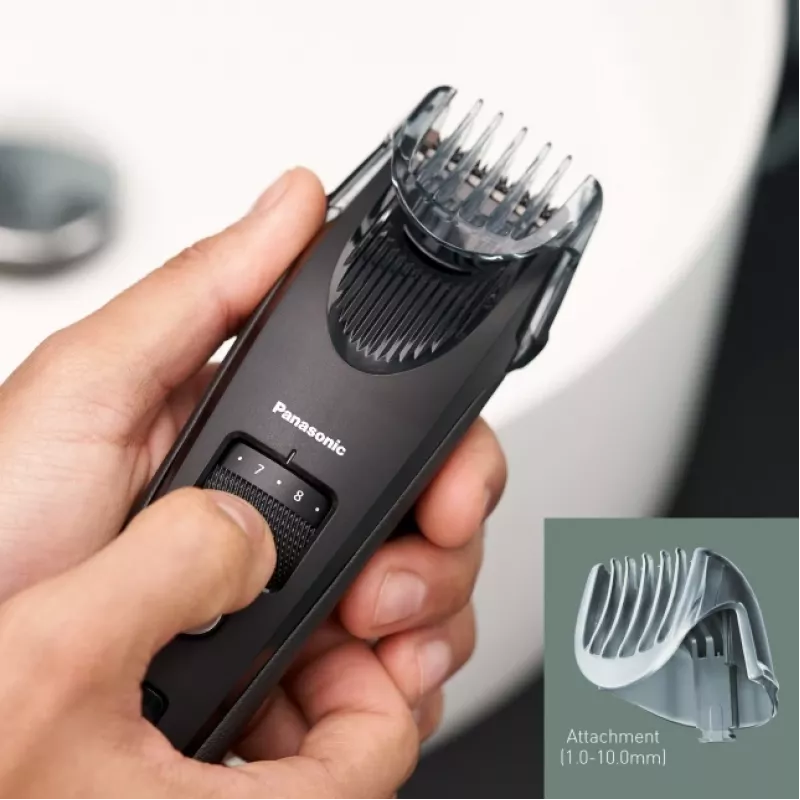 Beard trimmer Panasonic ER-SB40-K803 — 0.5–10 mm, 19 steps, Li-Ion, cordless/AC, black