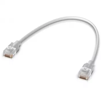 Ubiquiti UACC-Cable-Patch-EL-0.15M-W networking cable Translucent, White Cat6