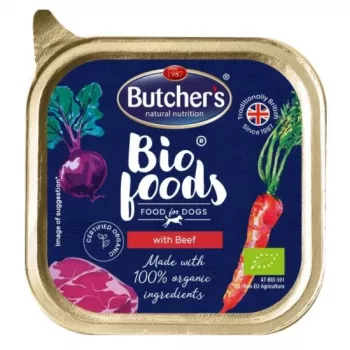 Wet dog food butcher's BUTCHER'S Bio Foods with Beef and Veal 150 g, grain-free, adult dogs, 11% protein, 5% fat