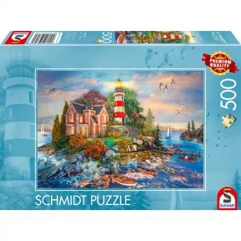 Leuchtturm am Felsen, Puzzle 500 Pieces