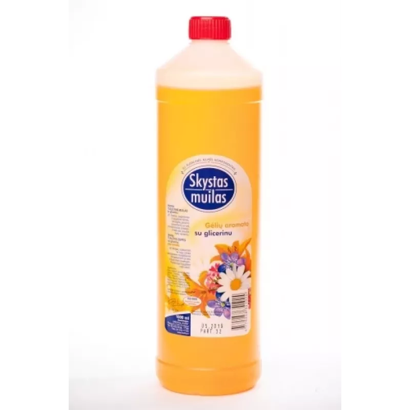 Soap, liquid, with glycerin, floral fragrance, 1l