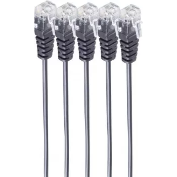 telephone cable ShiverPeaks BS70084-3.5-SET5 3.5 m Black