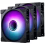 PHANTEKS M25 Gen2 PWM D-RGB 140mm Fan 3-Pack, Black