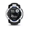 Smartwatch GARMIN Instinct 3.05 cm (1.2 inch) AMOLED 45 mm 390x390 px Touchscreen Black White GPS 4 GB 53 g Silicone band
