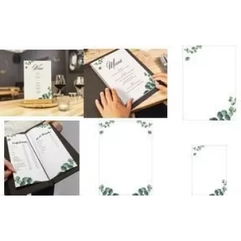 Paper Sigel DP626 A4 90 g/m² white green – A4 printing and copying paper, 90 g/m², white with green accent