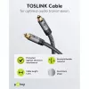 Goobay 65308. Anschluss 1: TOSLINK, Steckverbinder 1 Geschlecht: Männlich, Anschluss 2: TOSLINK, Steckverbinder 2 Geschlecht: Männlich, Kabelmaterial: