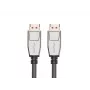 DisplayPort cable LANBERG CA-DPDP-20CU-0010-BK — DisplayPort to DisplayPort, 1 m, Black/Silver