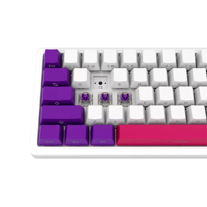 LORGAR KBP70MW, Wireless 65% Mechanical Gaming Keyboard Pro, White, EN layout