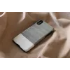 Smartphone case man and wood for iPhone X/XS — black, protective hard back cover