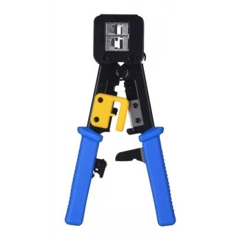 Crimping tool Alantec NI040 for RJ-45 connectors, steel construction, plastic handles, black/blue
