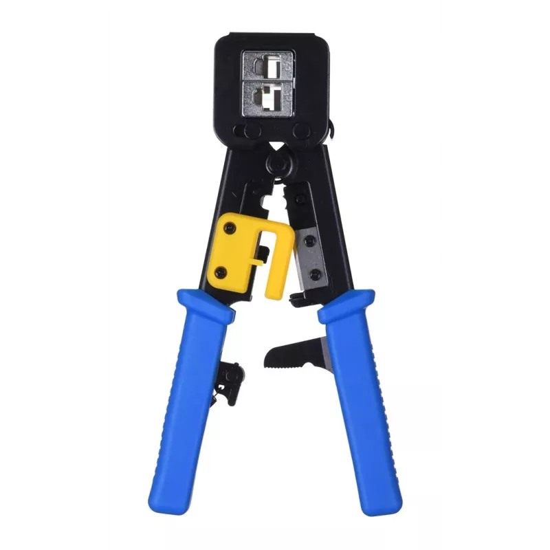 Crimping tool Alantec NI040 for RJ-45 connectors, steel construction, plastic handles, black/blue