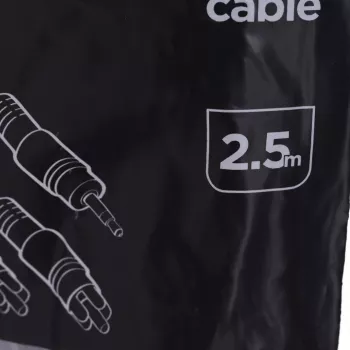 Gembird 2.5m, 3.5mm/2xRCA, M/M audio cable Black, Red, White
