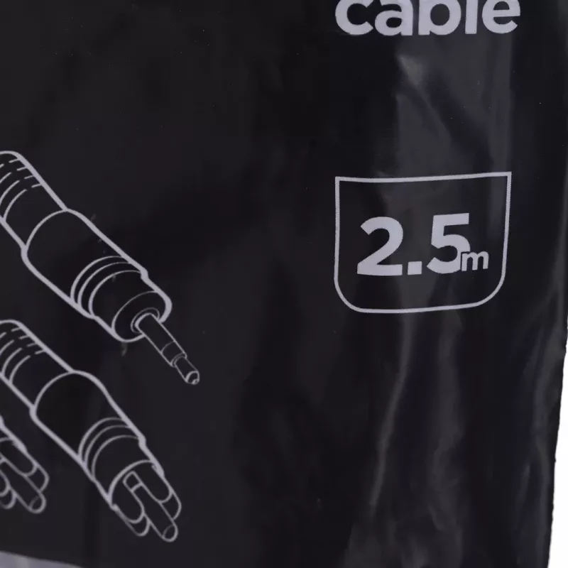 Gembird 2.5m, 3.5mm/2xRCA, M/M audio cable Black, Red, White