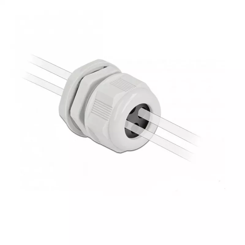 Cable Gland DeLOCK 60384 Grey Plastic 2 pc(s)