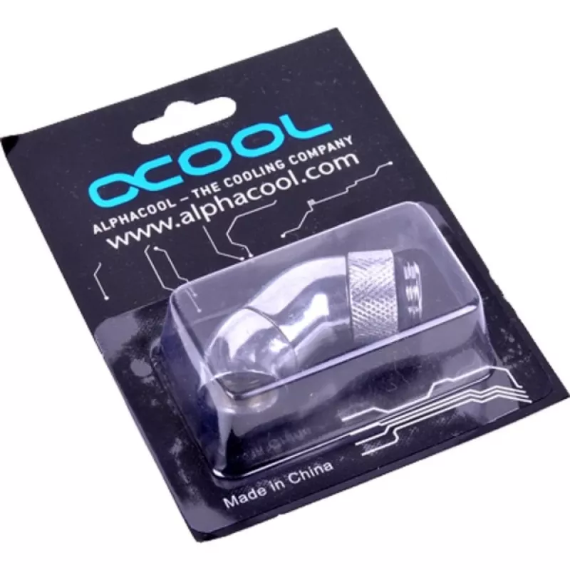 Water Hose Fitting Alphacool 17059 Brass Nickel 1 pc 61 g