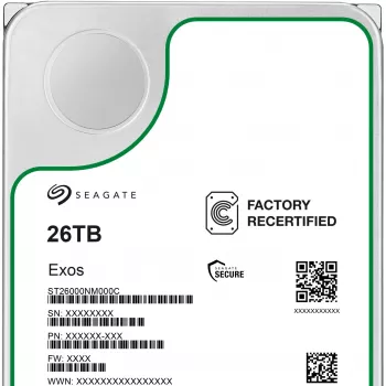 3.5 inch SEAGATE Exos 26TB SATA Enterprise HDD recertified