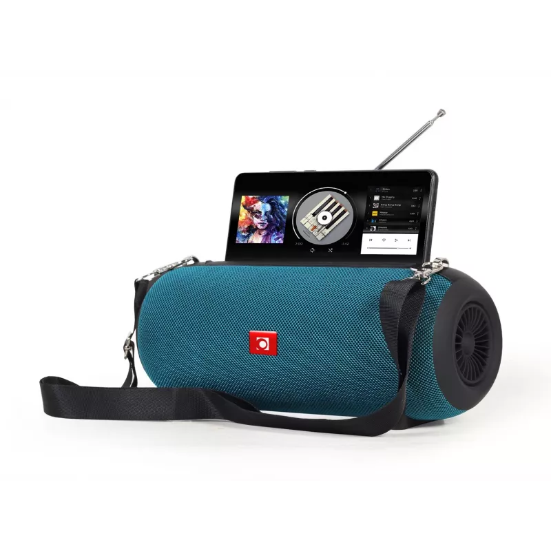 Stereo portable speaker GEMBIRD SPK-BT-17-G — Bluetooth 5.1, 5 W RMS, 1200 mAh, MicroSD, FM, AUX