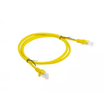 LANBERG RJ-45 Cat5e Patch Cable PCU5-10CC-0100-Y, 1 m, U/UTP, CCA conductors, yellow