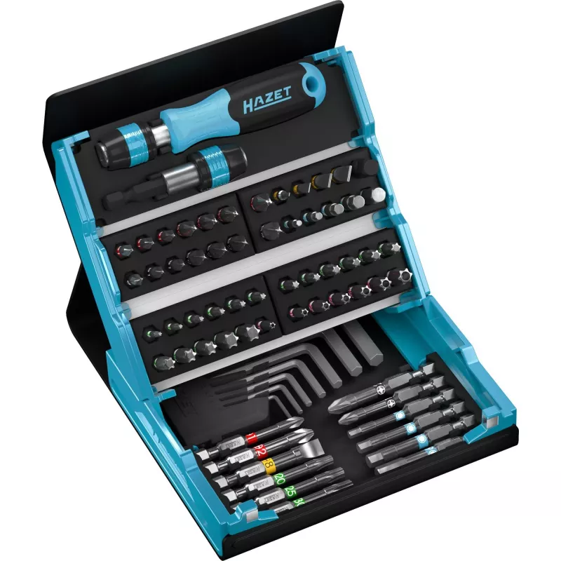 Bit set Hazet 2200SC-1, 1/4 inch drive, 10 pieces