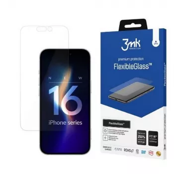 Tempered Screen Protector 3MK FlexibleGlass for iPhone 16 Pro