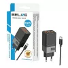 Beline ad. Siec. 2x USB-c 1x USB 65W Cable USB-c Black/black Pd 3.0