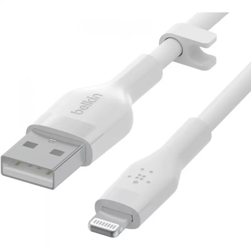 Cable Belkin Cbl Scicone USB-A LTG 2M blc White USB A USB C Lightning