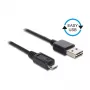 DELOCK Cable EASY-USB 2.0 Type-A Plug > USB 2.0 Type Micro-B Plug 50 cm black