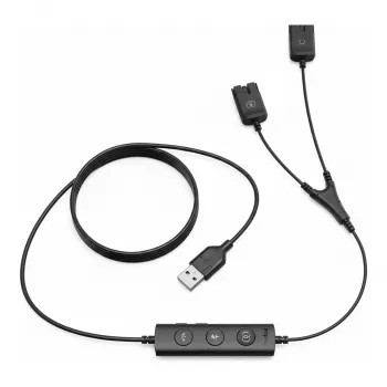 Cable, Yealink USB to QD for YHS series headsets — pack of 10