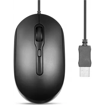Perixx PERIMICE-222UB Mouse optical Silent USB-A black - Mouse - optical (PERIMICE-222UB)