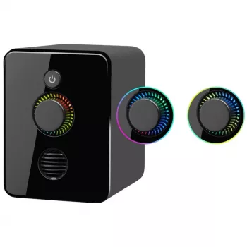 2.1 Computer Speakers DEFENDER V12 11W RMS USB, 3.5mm, Woofer, Black, 223×115×130 mm