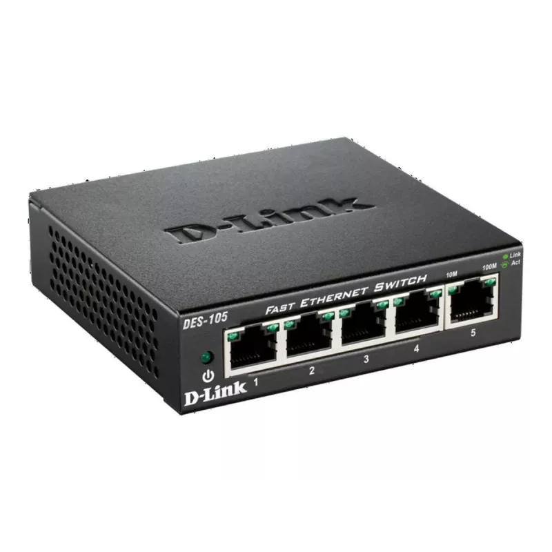 D-Link DES-105 Unmanaged L2 Black