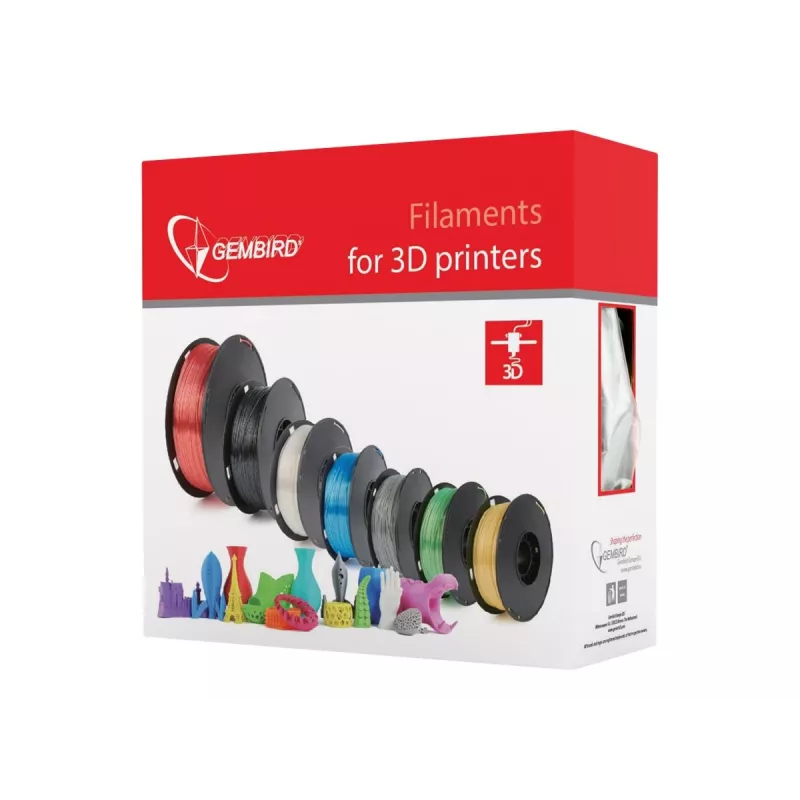 3D printing material Gembird 3DP-PLA+1.75-02-R Red 1 kg