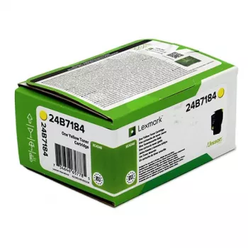 Lexmark 24B7184 toner cartridge 1 pc(s) Original Yellow