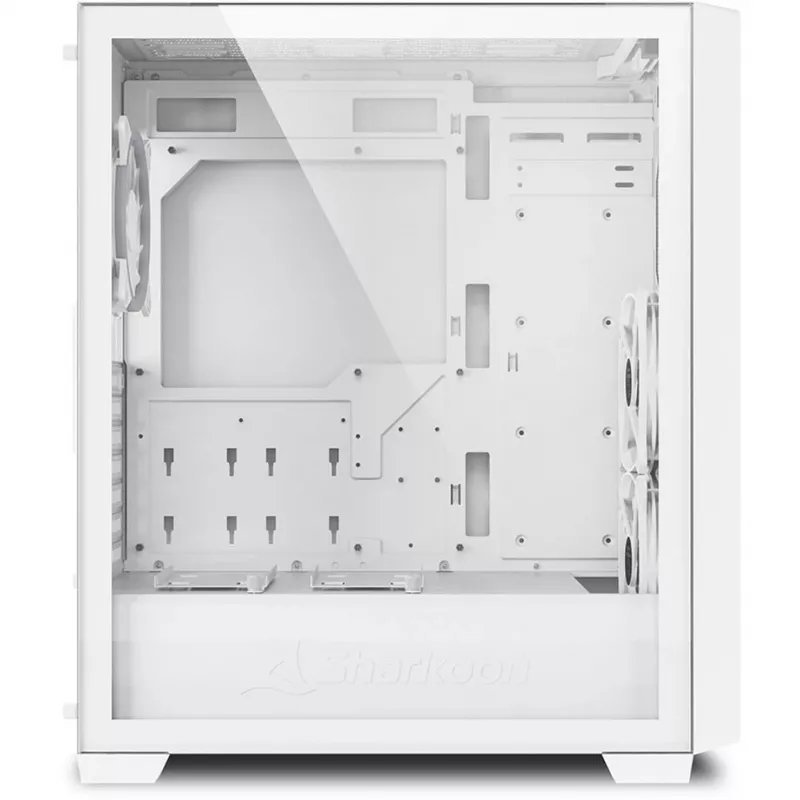 Sharkoon VS8 RGB. Formfaktor: Tower, Typ: PC, Produktfarbe: Weiß. Durchmesser unterstützte Vorderseitenlüfter: 120 mm, Installierte Lüfter hinten: 1x 