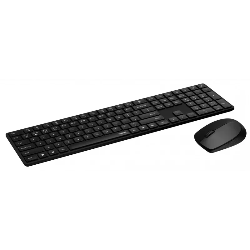 Wireless mouse RAPOO 8020M Black — 2.4 GHz optical, compact portable design