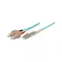 Patch Cable LWL Duplex OM3 (Multimode, 50/125) LC/SC, LSZH, reversible polarity, 3m, Good Connections®