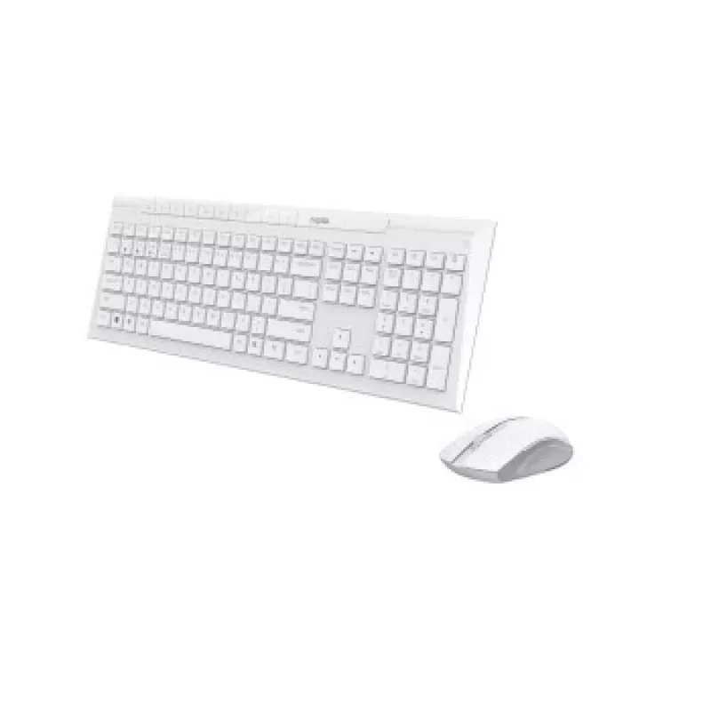 Rapoo 8210M Multi-Mode Wireless Keyboard and Mouse Set, White