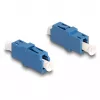 DeLOCK Optical Fiber Coupler LC Simplex female to LC Simplex female UPC blue