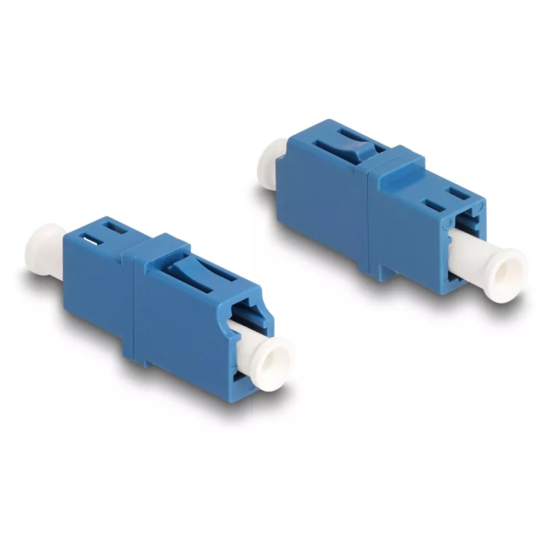 DeLOCK Optical Fiber Coupler LC Simplex female to LC Simplex female UPC blue