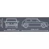 Cobi Volkswagen Golf GTI (1976-1983) Building Set, Blue, 1:35, 68 pieces